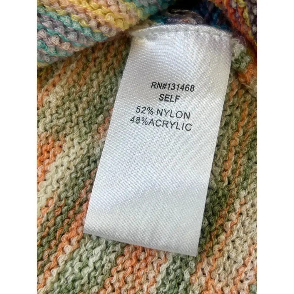 Fate Pastel Rainbow Space Dye Knit Maxi Dress S - Picture 4 of 5